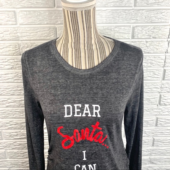 Motherhood Maternity Dear Santa I Can Explain Top - Picture 2 of 7